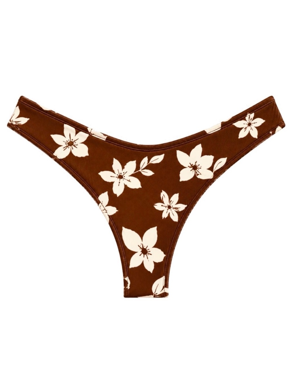 Montce Chocolate Floral Brown Bikini Bottoms